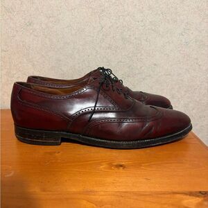 Bostonian Classics Mens Dress Shoes Burgundy Leather Oxford Wingtip Size 10.5 D
